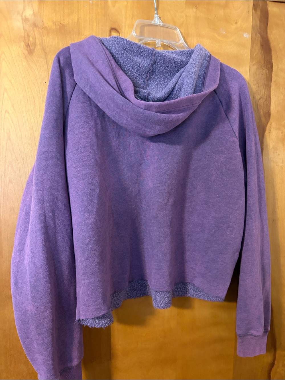 PINK Victoria's Secret Purple Lace-Up Hoodie Pullover - Picture 2 of 6